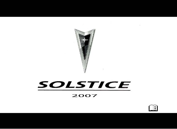 2007 Pontiac Solstice Owner's Manual