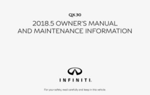 2018 Infiniti QX30 Owner's Manual