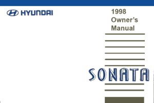 1998 Hyundai Sonata Owner's Manual