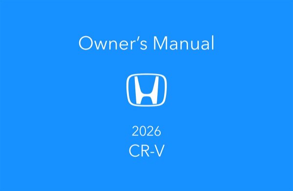 2026 Honda CR-V Owner's Manual