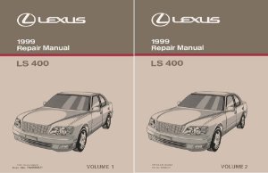 1999 Lexus LS 400 Factory Shop Service Manual