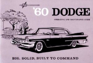 1960 Dodge Polara, Matador Owner's Manual