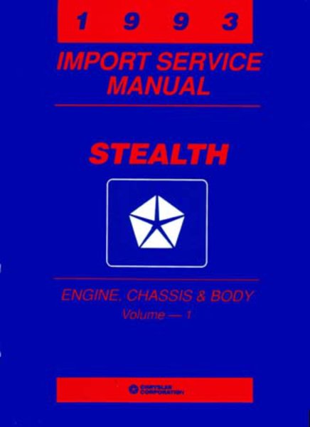 1993 Dodge Stealth Factory Shop Service Manual