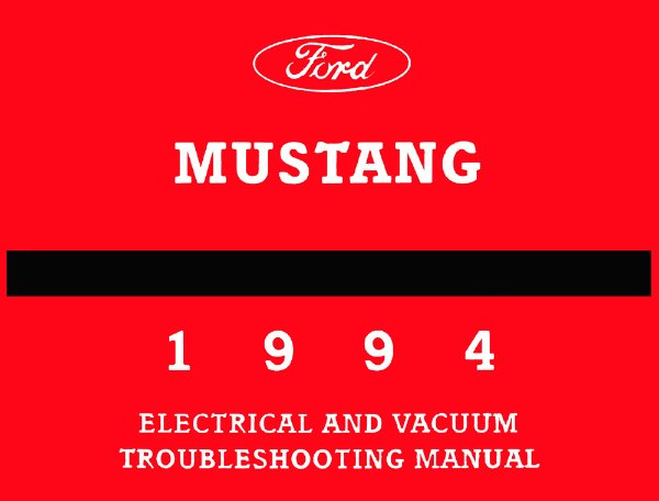 1994 Ford Mustang Wiring Diagrams Manual