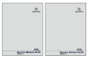 2005–2008 Acura RL Factory Shop Service Manual