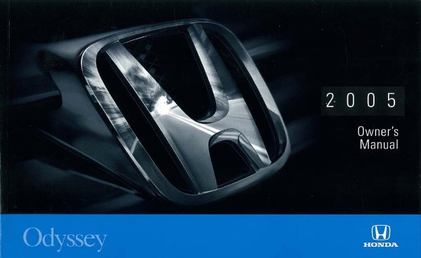 2005 Honda Odyssey Owner's Manual