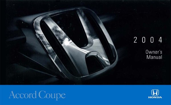 2004 Honda Accord Coupe Owner's Manual