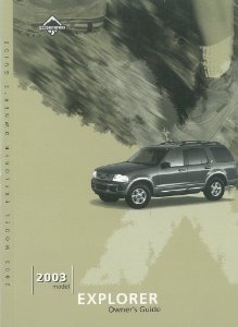 2003 Ford Explorer Owner's Manual