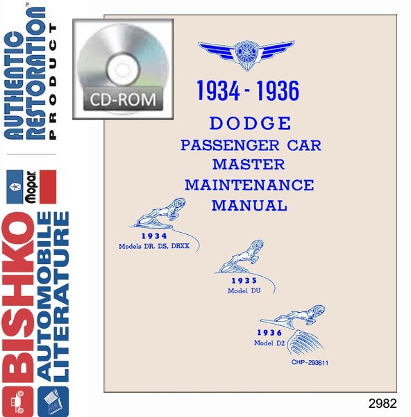 1934–1936 Dodge All Models Factory Shop Service Manual