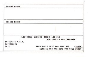 1972 Ford F-100, F-250, F-350 Truck Wiring Diagrams Manual