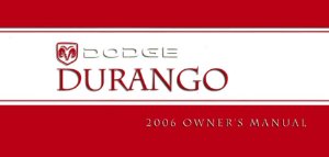 2006 Dodge Durango Owner's Manual