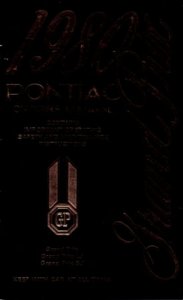 1980 Pontiac Grand Prix, LJ & SJ Owner's Manual