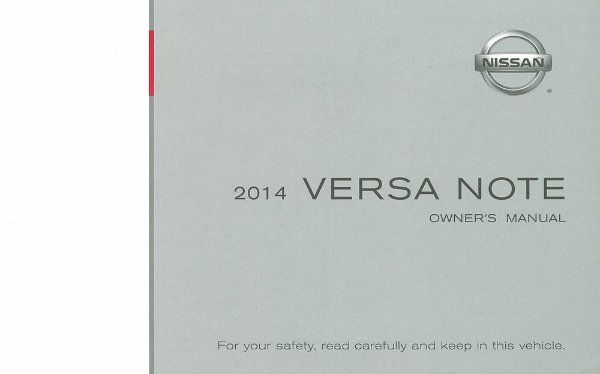 2014 Nissan Versa Note Owner's Manual