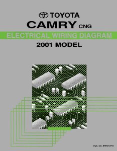 2002 Toyota Camry CNG Wiring Diagrams Manual