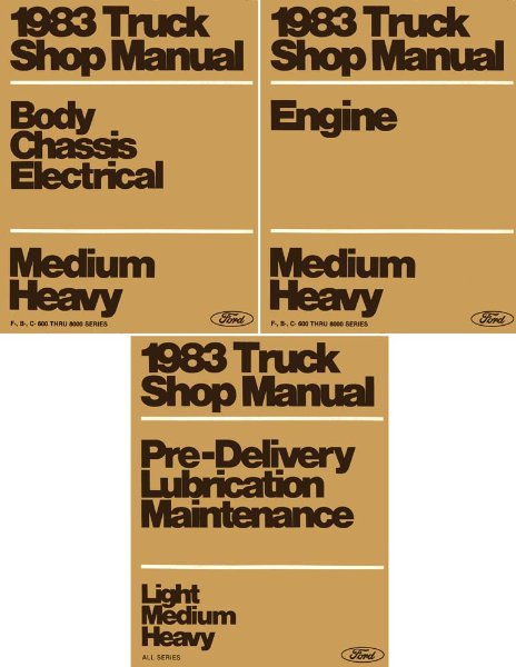 1983 Ford Truck Medium, Heavy Duty Factory Shop Service Manual