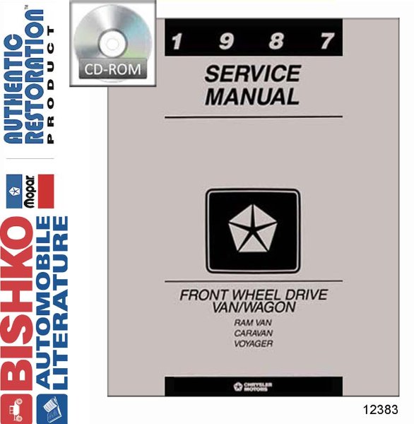 1987 Dodge Truck Caravan, Voyager Factory Shop Service Manual