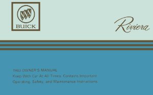 1983 Buick Riviera Owner's Manual