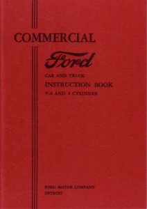 1933 Ford Commercial Car & Truck Owner's Manual