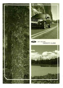 2011 Ford Escape Owner's Manual