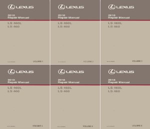 2010 Lexus LS 460 LS 460L Factory Shop Service Manual