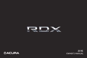2015 Acura RDX Owner's Manual
