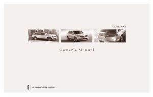 2016 Lincoln MKT Owner's Manual