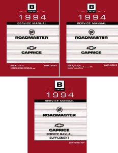 1994 Chevrolet Roadmaster, Caprice Factory Shop Service Manual