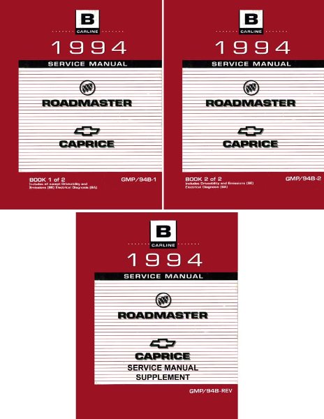 1994 Chevrolet Roadmaster, Caprice Factory Shop Service Manual