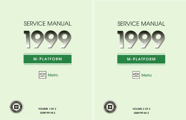 1999 Chevrolet Metro Factory Shop Service Manual