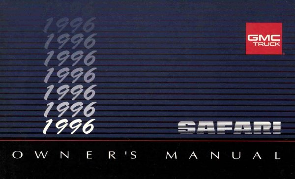 1996 GMC Safari Owner's Manual