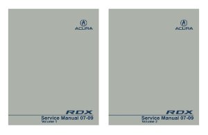 2007–2009 Acura RDX Factory Shop Service Manual