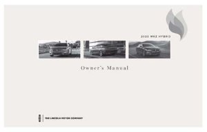 2020 Lincoln MKZ Hybrid Owner's Manual