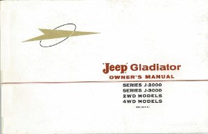 1962–1964 Jeep Gladiator Owner's Manual