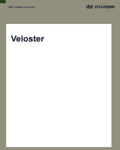 2022 Hyundai Veloster Owner's Manual