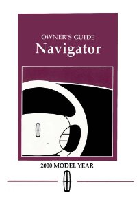 2000 Lincoln Navigator Owner's Manual