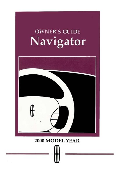 2000 Lincoln Navigator Owner's Manual