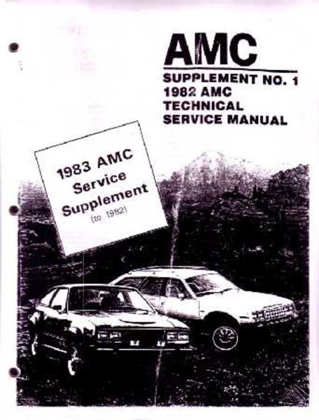 1983 AMC Concord, Eagle, Spirit Factory Shop Service Manual