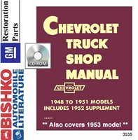 1948-53 CHEVROLET Light Duty Truck Body, Chassis & Electrical Service Manual sample image