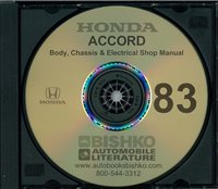 1983 HONDA ACCORD Body, Chassis & Electrical Service Manual sample image