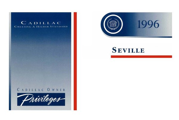 1996 Cadillac Seville Owner's Manual