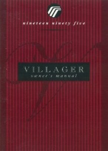 1995 Mercury Villager Owner's Manual