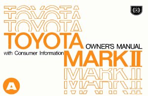 1974 Toyota Mark II Owner's Manual