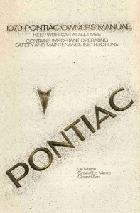 1979 Pontiac Grand Am, Le Mans Owner's Manual