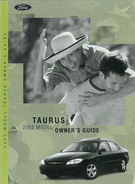 2003 Ford Taurus Owner's Manual