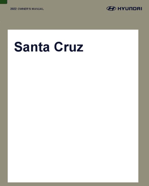 2022 Hyundai Santa Cruz Owner's Manual
