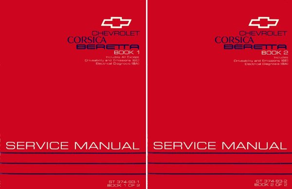 1993 Chevrolet Corsica, Beretta Factory Shop Service Manual