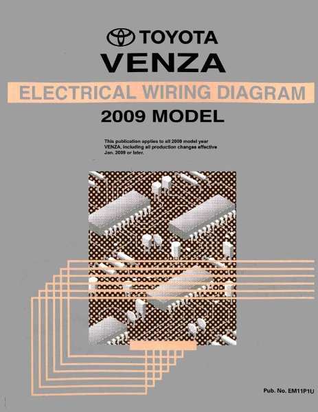 2009 Toyota Venza Wiring Diagrams Manual