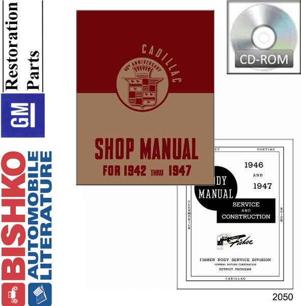 1943–1947 Cadillac ALL MODELS FISHER BODY Factory Shop Service Manual