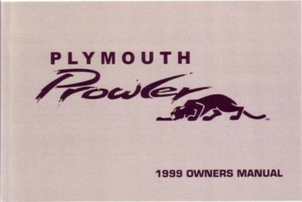 1999 Plymouth Prowler Owner's Manual