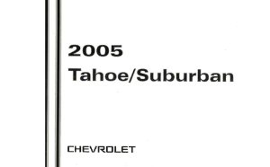 2005 Chevrolet Tahoe, Suburban Owner's Manual
